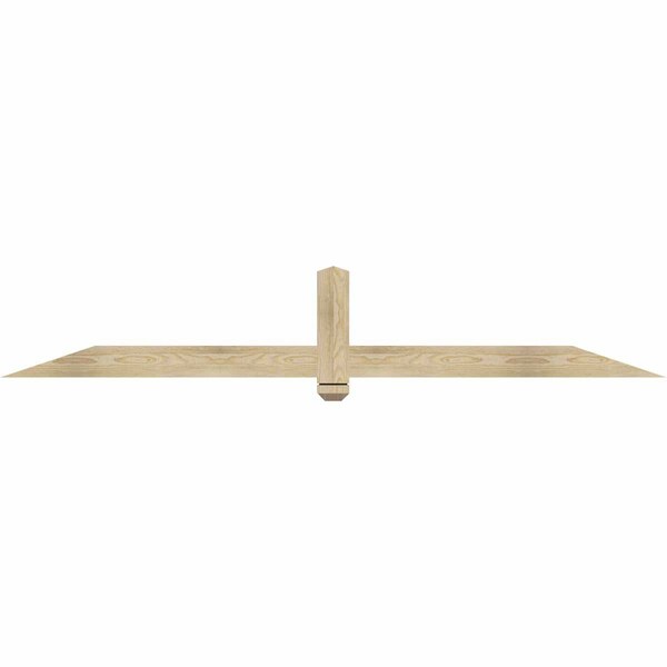 Ekena Millwork Eugene Rough Sawn Timber Gable Bracket, Douglas Fir, 84"W x 14"H x 2"D x 4"F, 4/12 Pitch GBW084X14X0204EUG00RDF - main